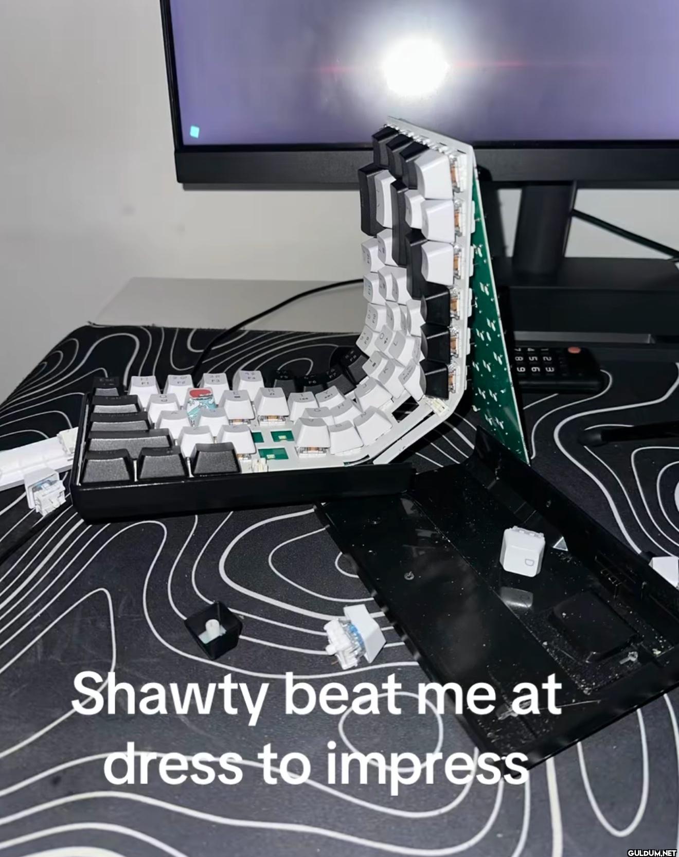S Shawty beat me at dress...