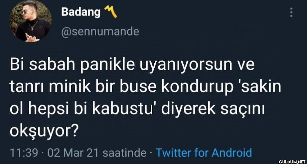 Bi sabah panikle...