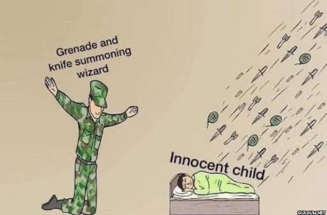 Grenade and knife...