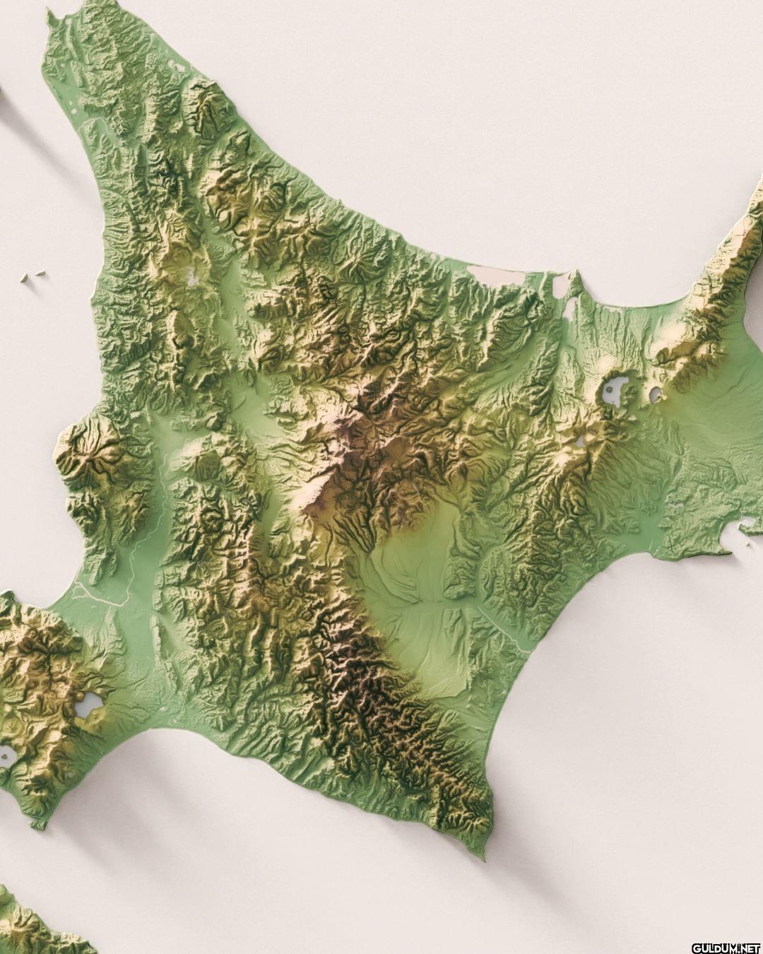 Topological map of JAPAN...