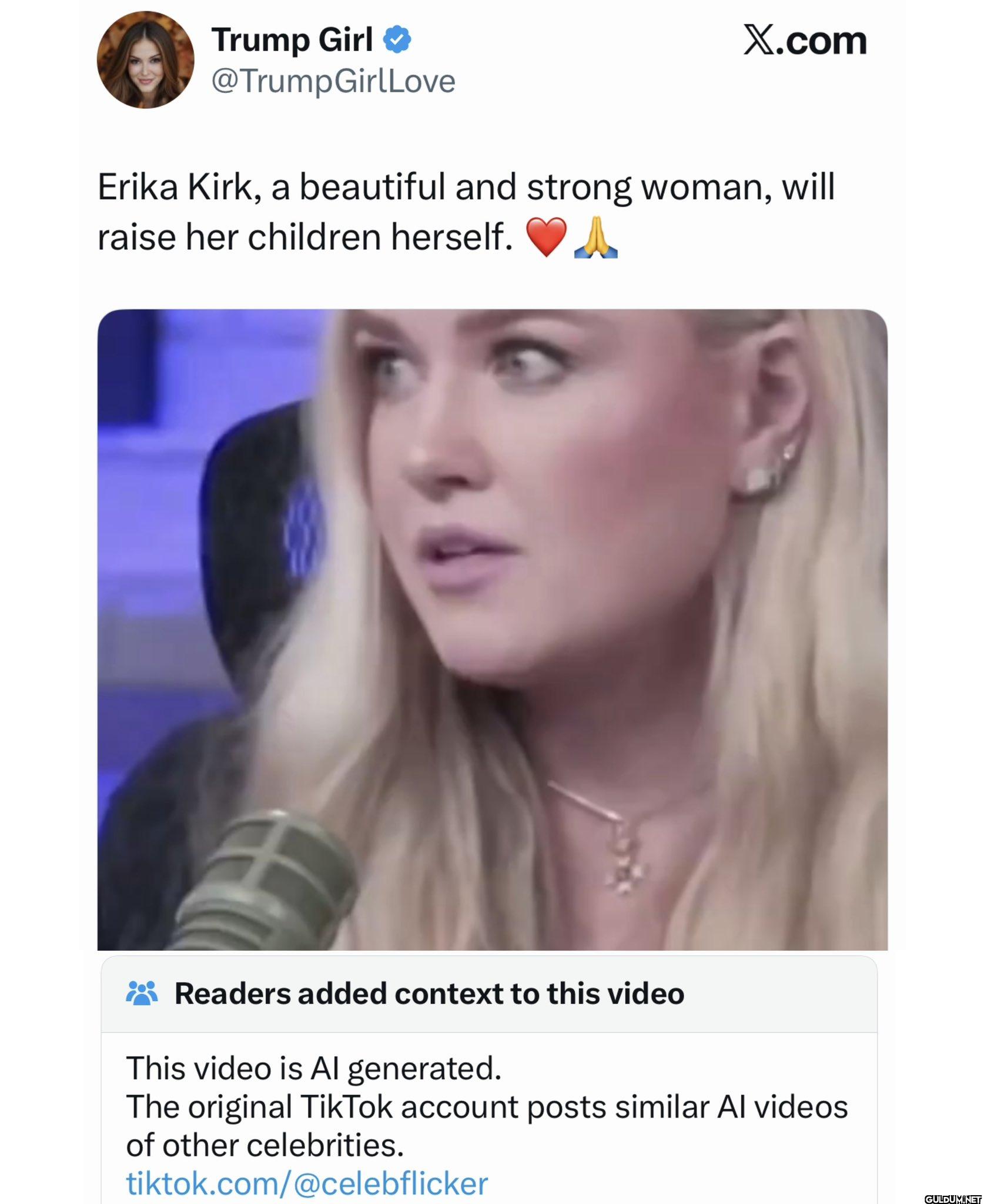 X.com Erika Kirk, a...