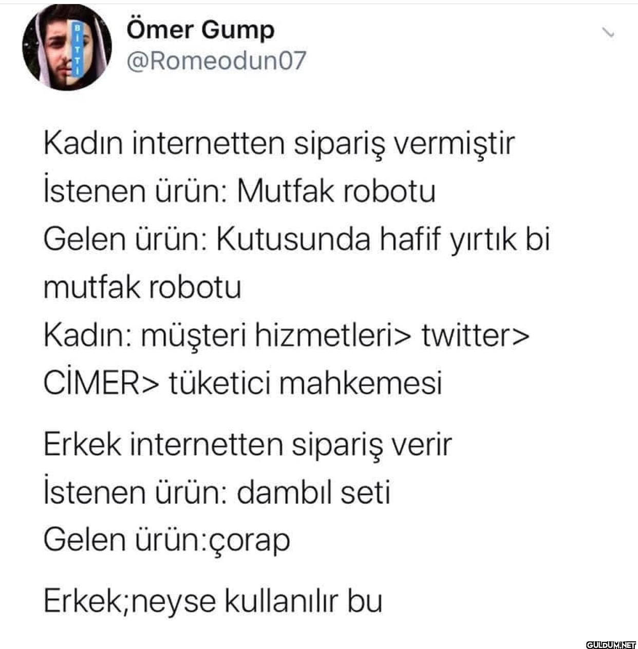 Kadın internetten sipariş...