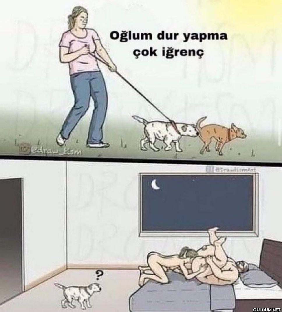 Oğlum dur yapma çok iğrenç...
