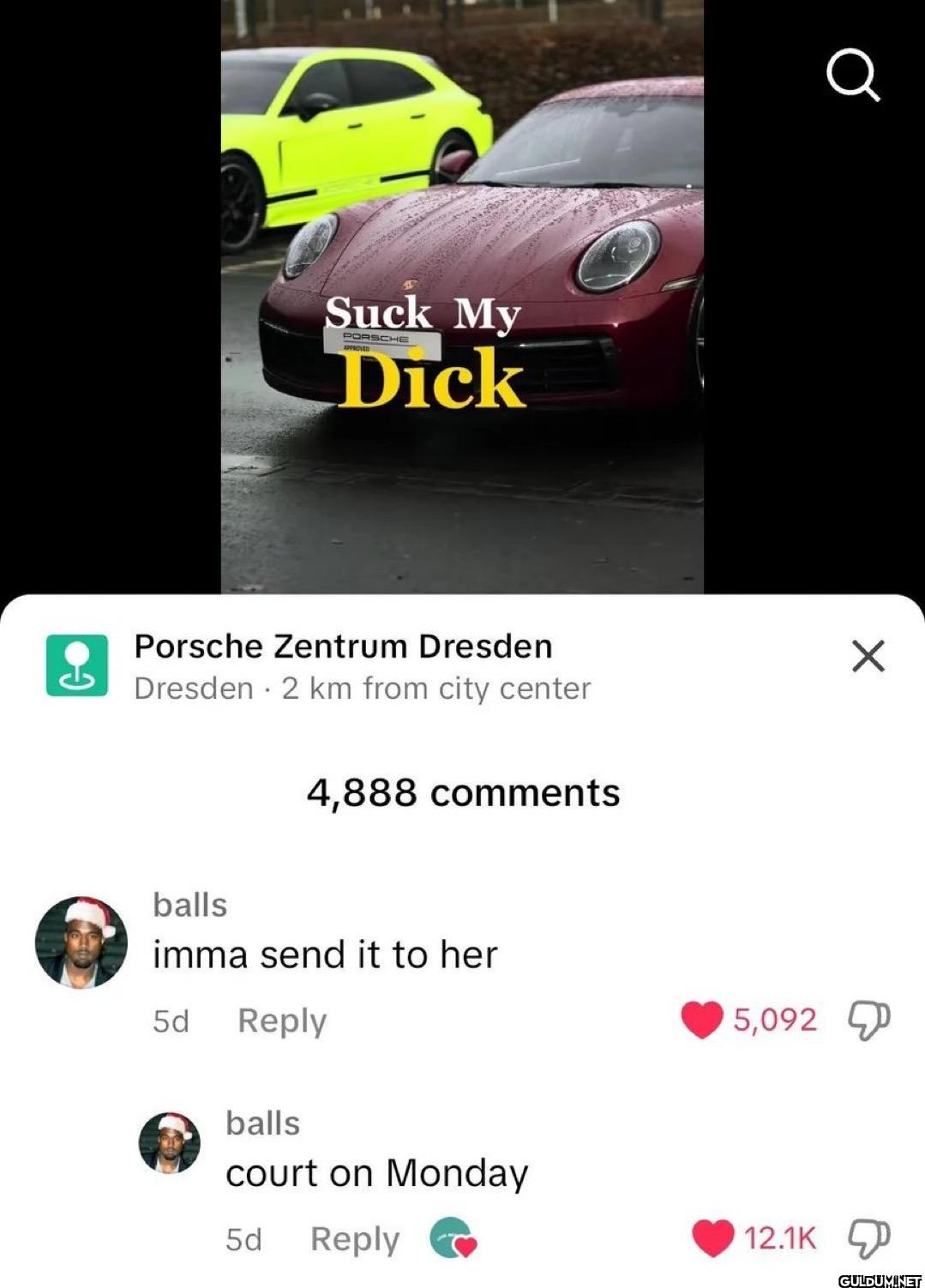 Suck My PORSCHE Dick...
