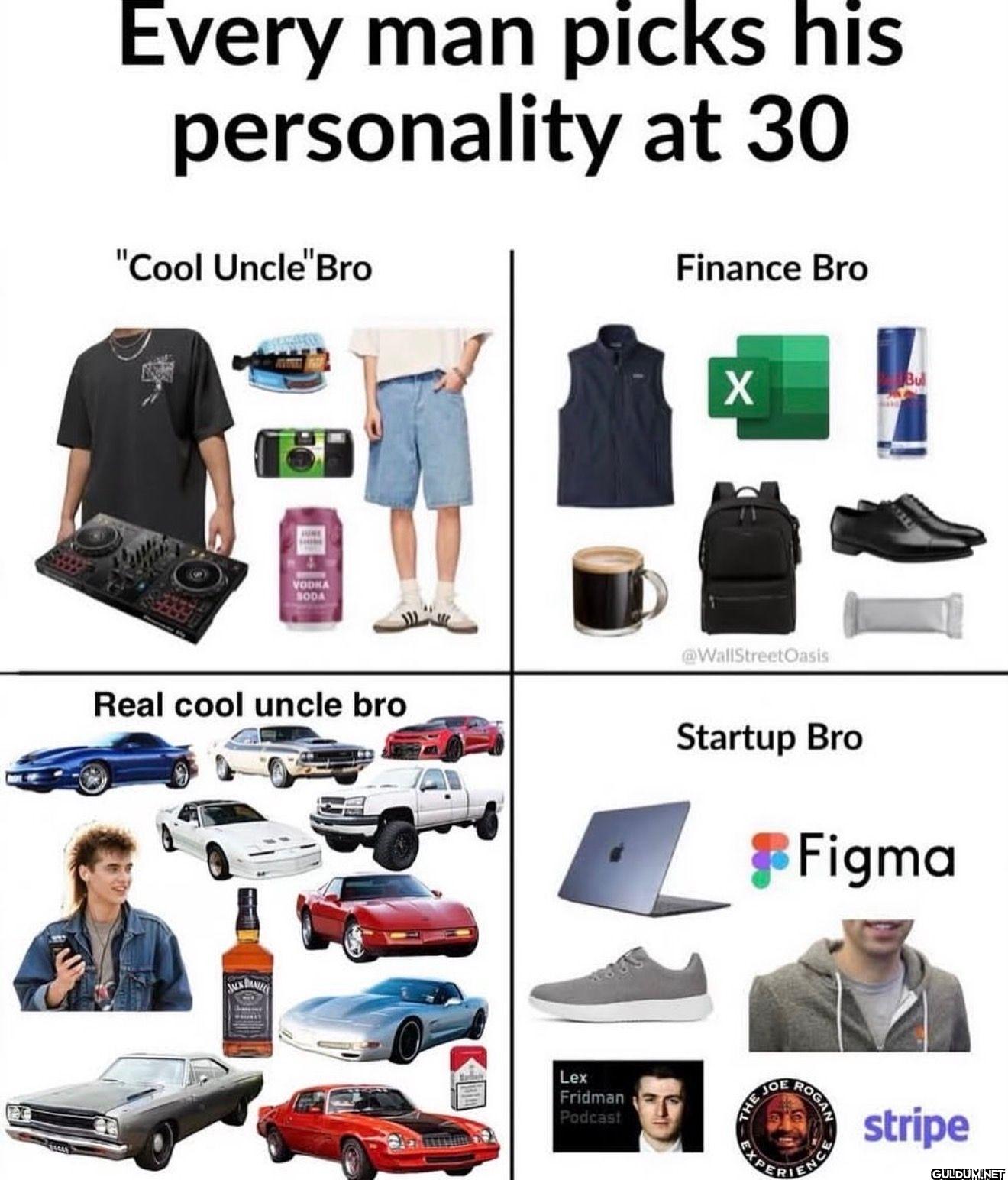 Every man picks his...