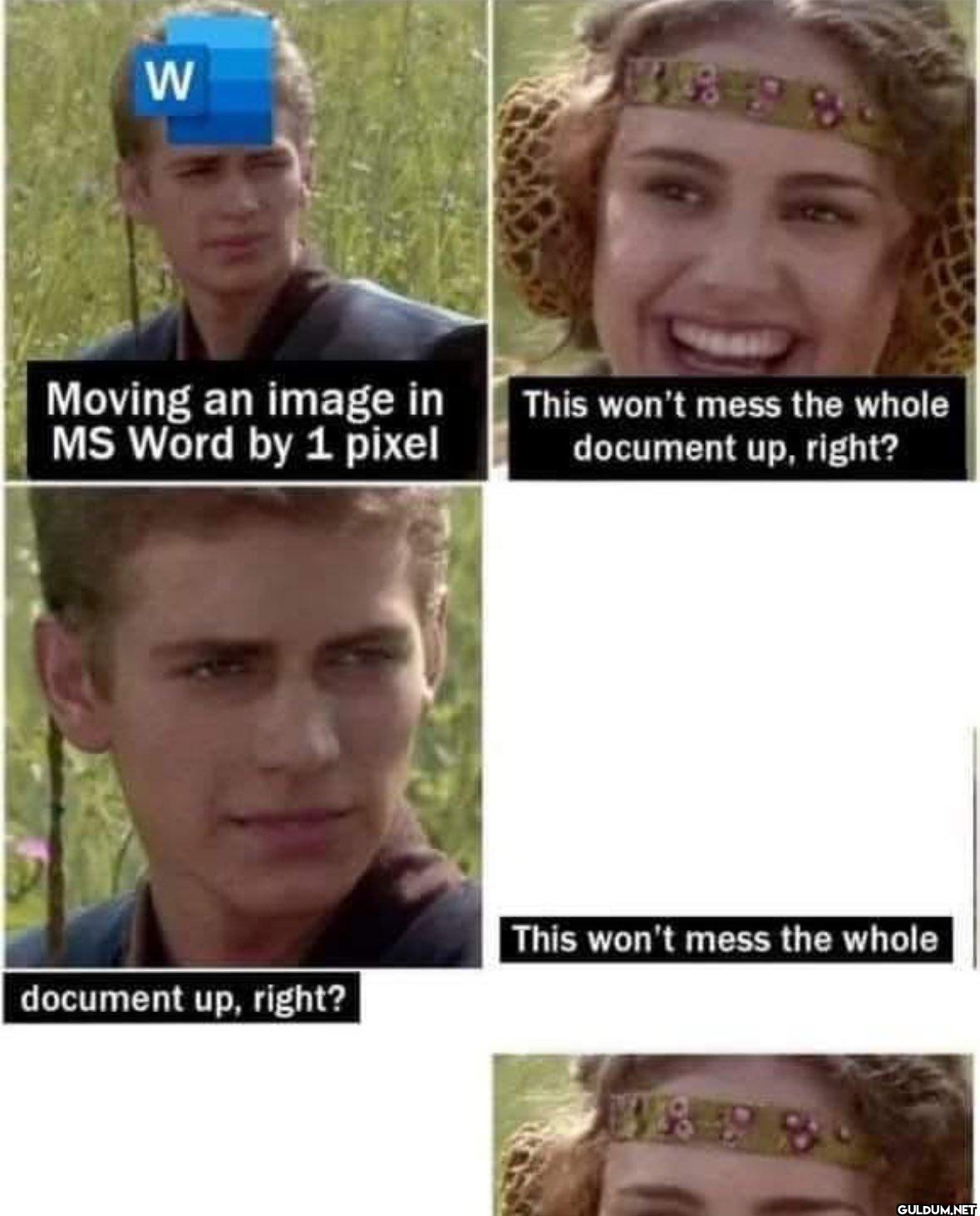 W Moving an image in MS...
