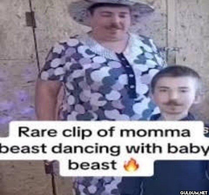 Rare clip of momma beast...