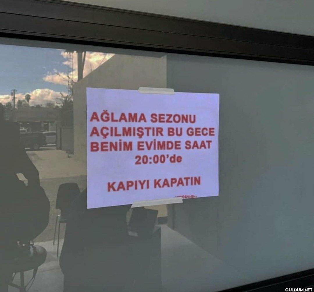 AĞLAMA SEZONU AÇILMIŞTIR...