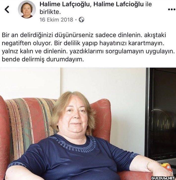 < Halime Lafçıoğlu, Halime...
