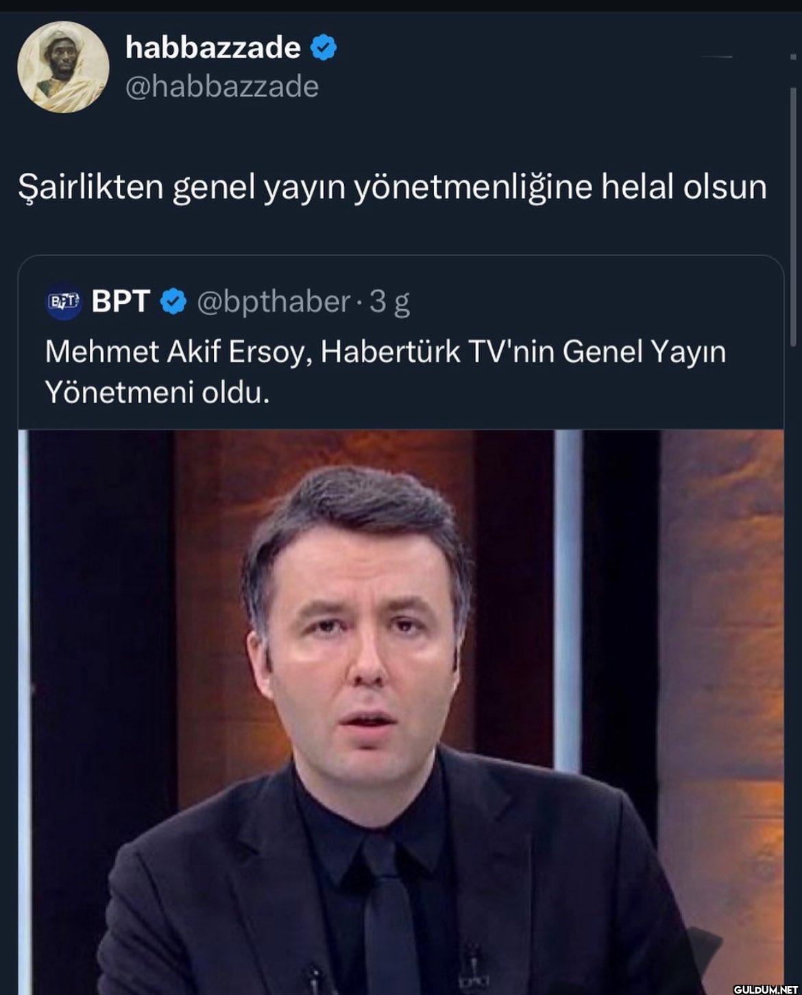 Şairlikten genel yayın...