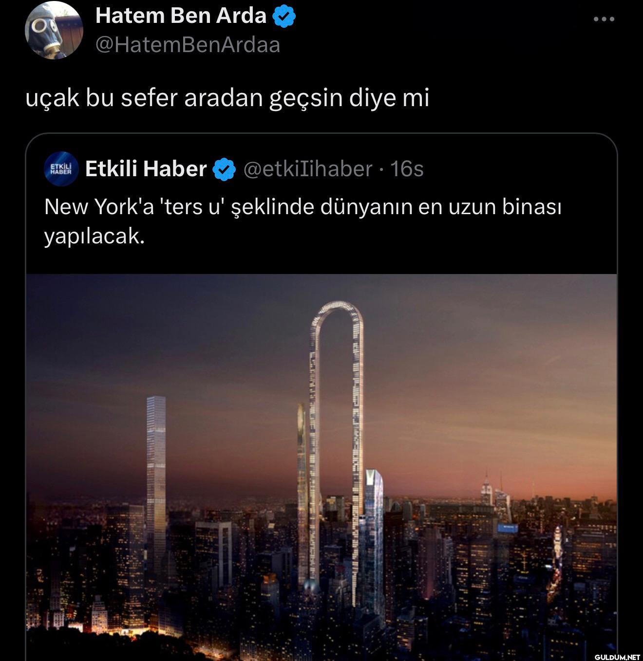 BenArdaa uçak bu sefer...