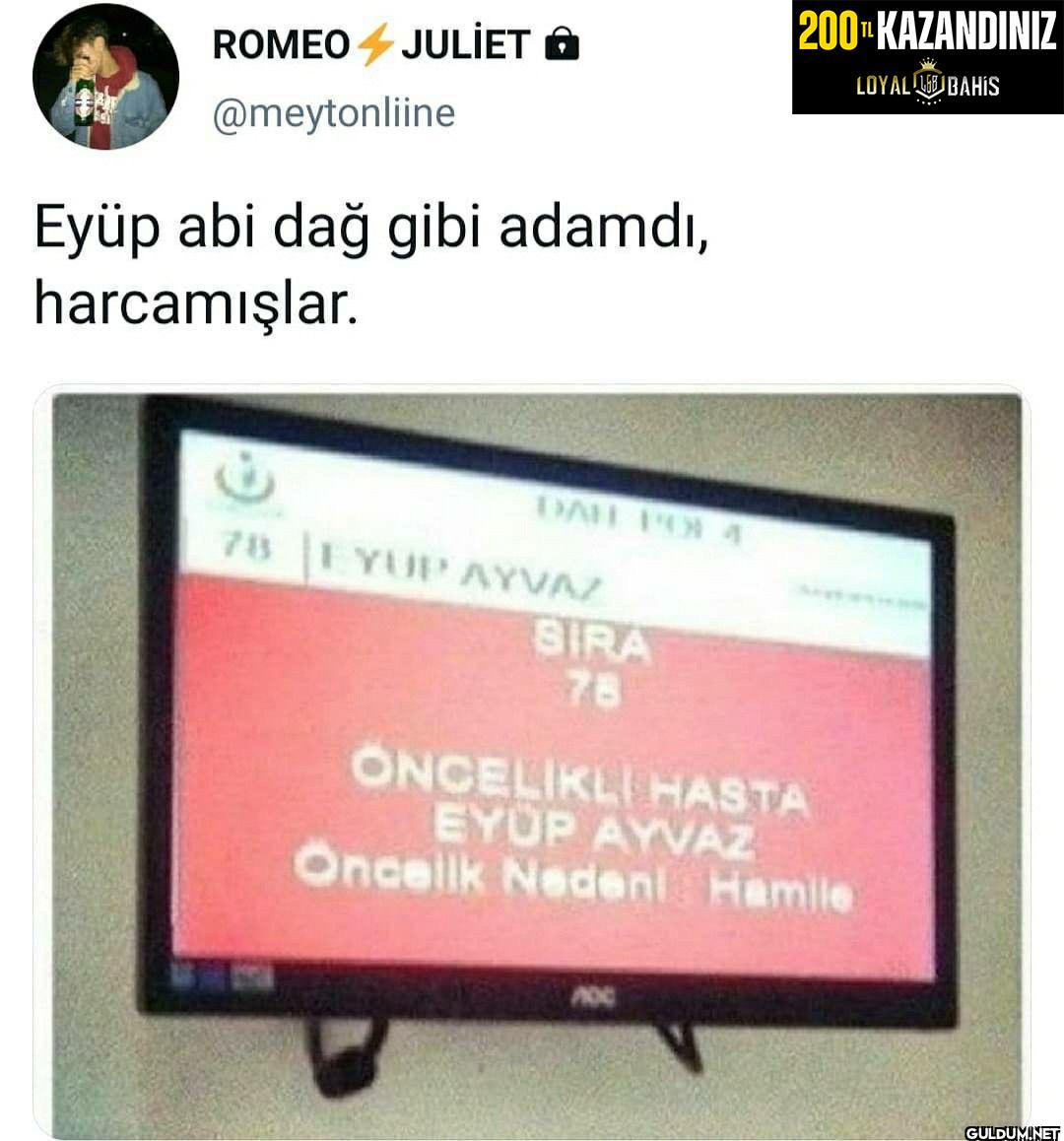 Eyüp abi dağ gibi adamdı,...