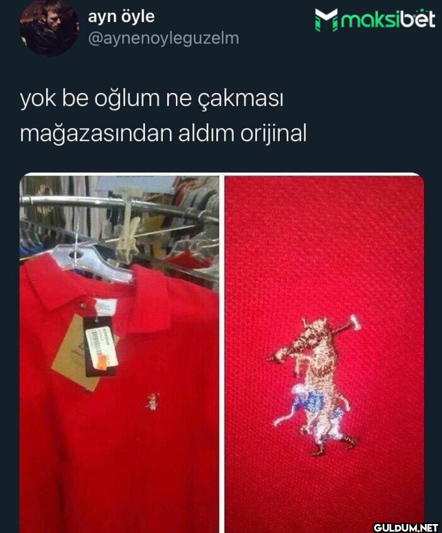 yok be oğlum ne çakması...