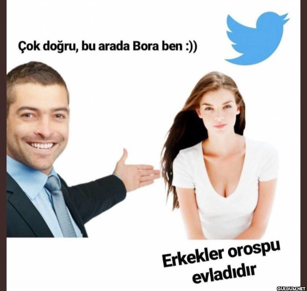 Çok doğru, bu arada Bora...