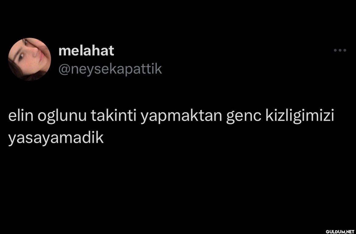 elin oglunu takinti...