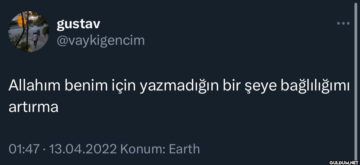 Allahım benim için...
