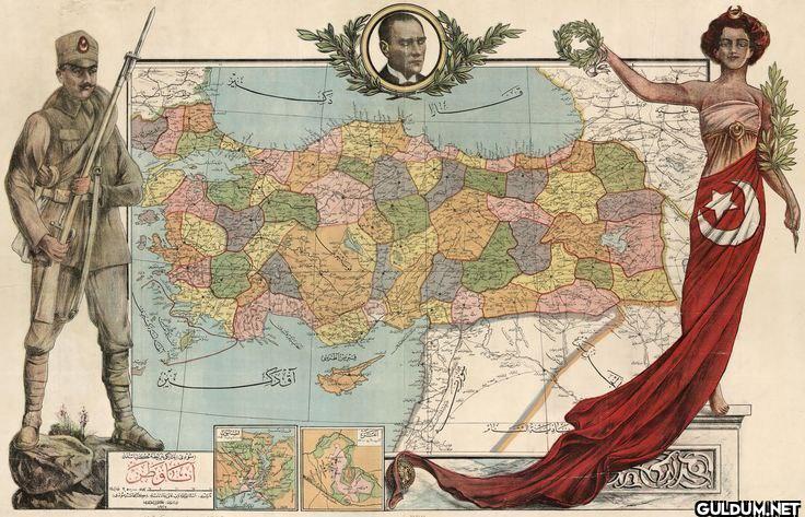 Map of Turkey, 1927    ترین طریق 送