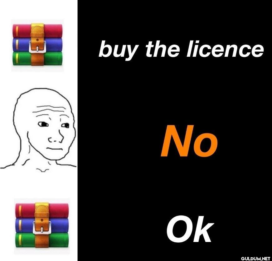 buy the licence No Ok