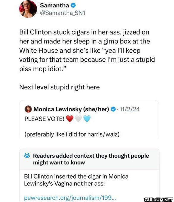 SN1 Bill Clinton stuck...