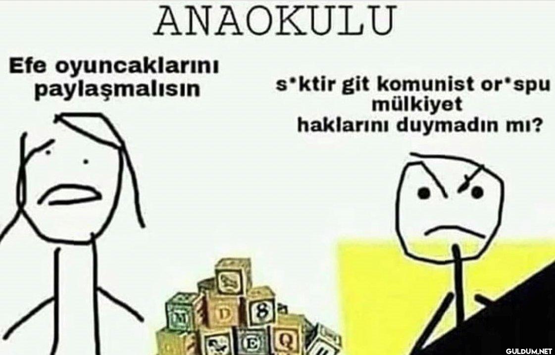 ANAOKULU Efe oyuncaklarını...