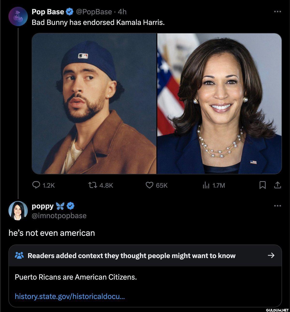 4h Bad Bunny has endorsed...