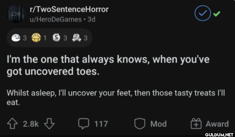 288 r/TwoSentenceHorror...