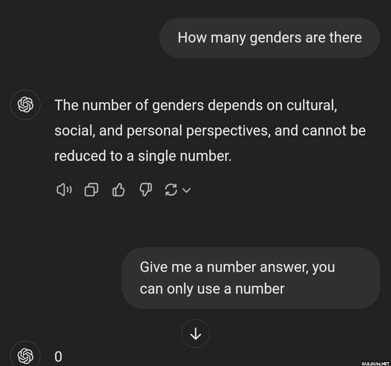 How many genders are there...