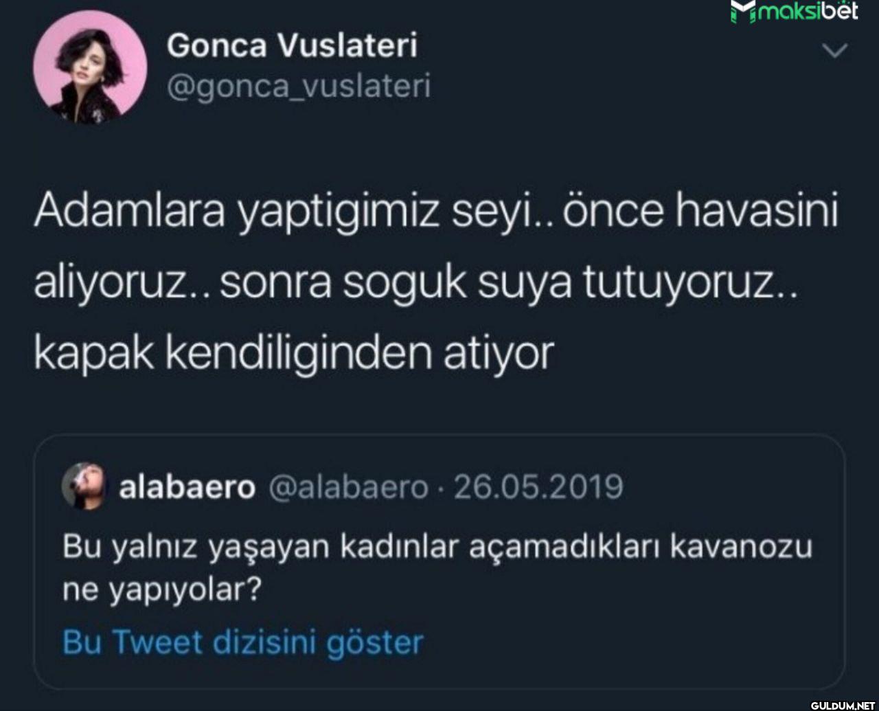 Adamlara yaptigimiz seyi.....