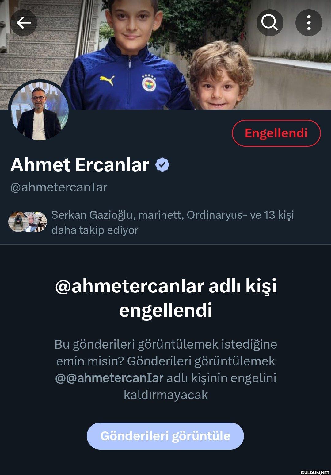 Seni engellemişim ne kadar...