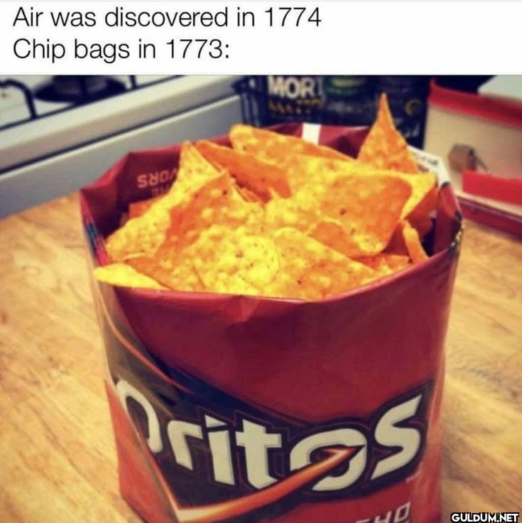 Air was discovered in 1774...