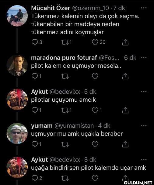 10.7 dk Tükenmez kalemin...