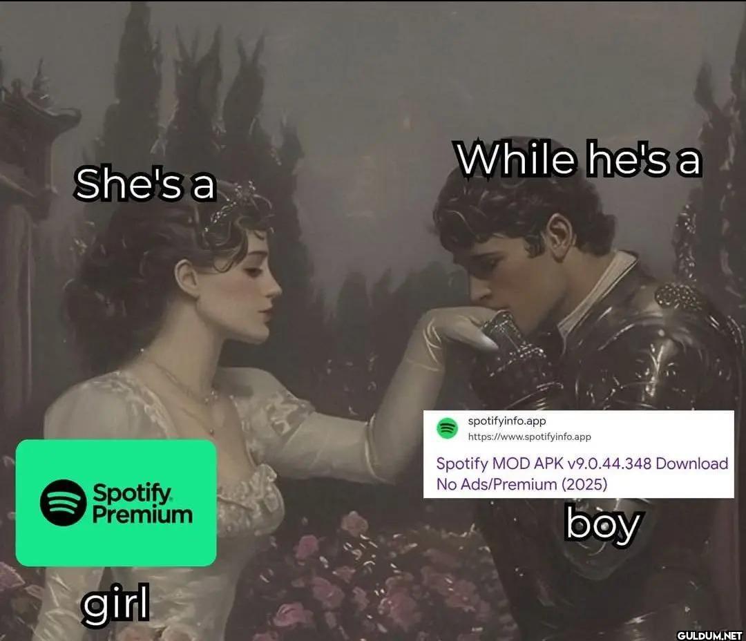 She's a While he's a...