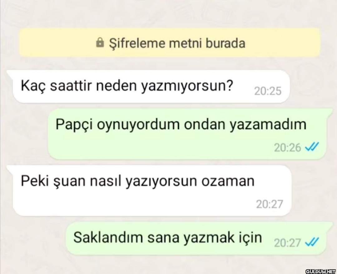 Şifreleme metni burada Kaç...