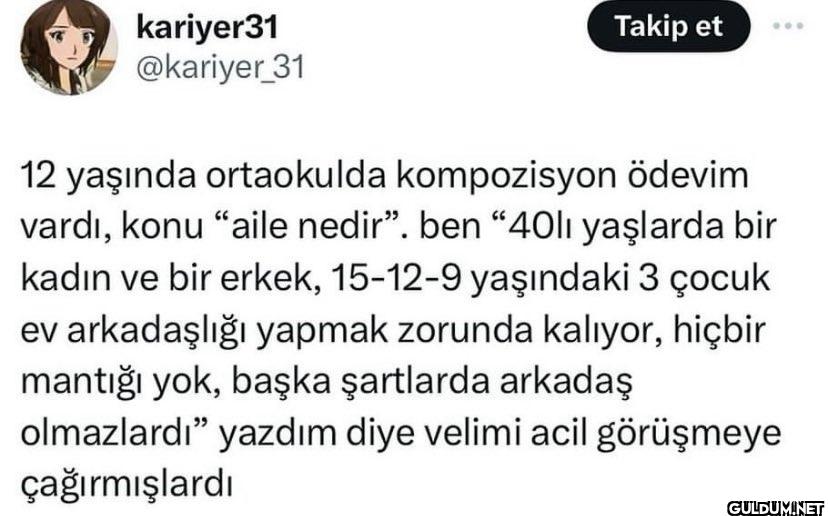 31 Takip et 12 yaşında...