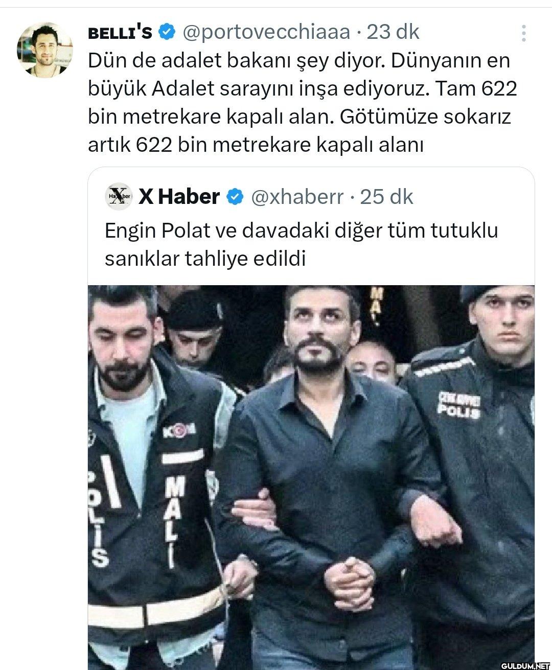 23 dk Dün de adalet bakanı...