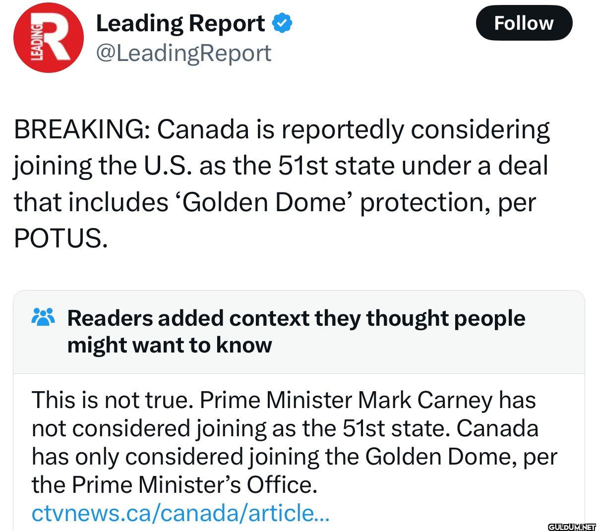 Follow BREAKING: Canada is...
