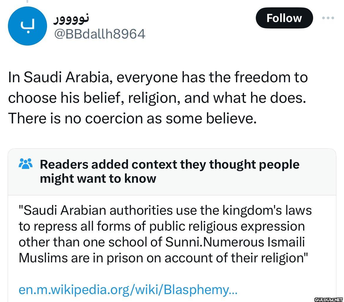 Follow ... In Saudi...