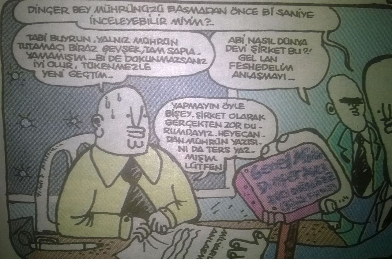 - Dinçer bey mührünüzü...