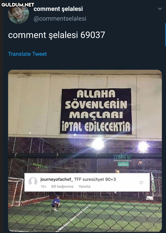 comment şelalesi...