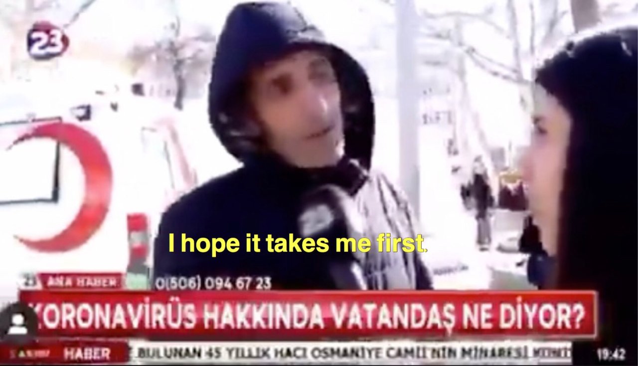Corona virus ve sokak...