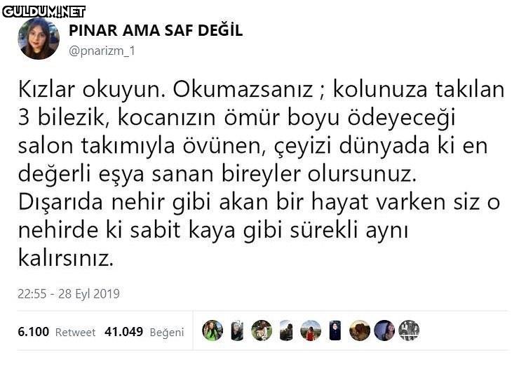 PINAR AMA SAF DEĞİL...