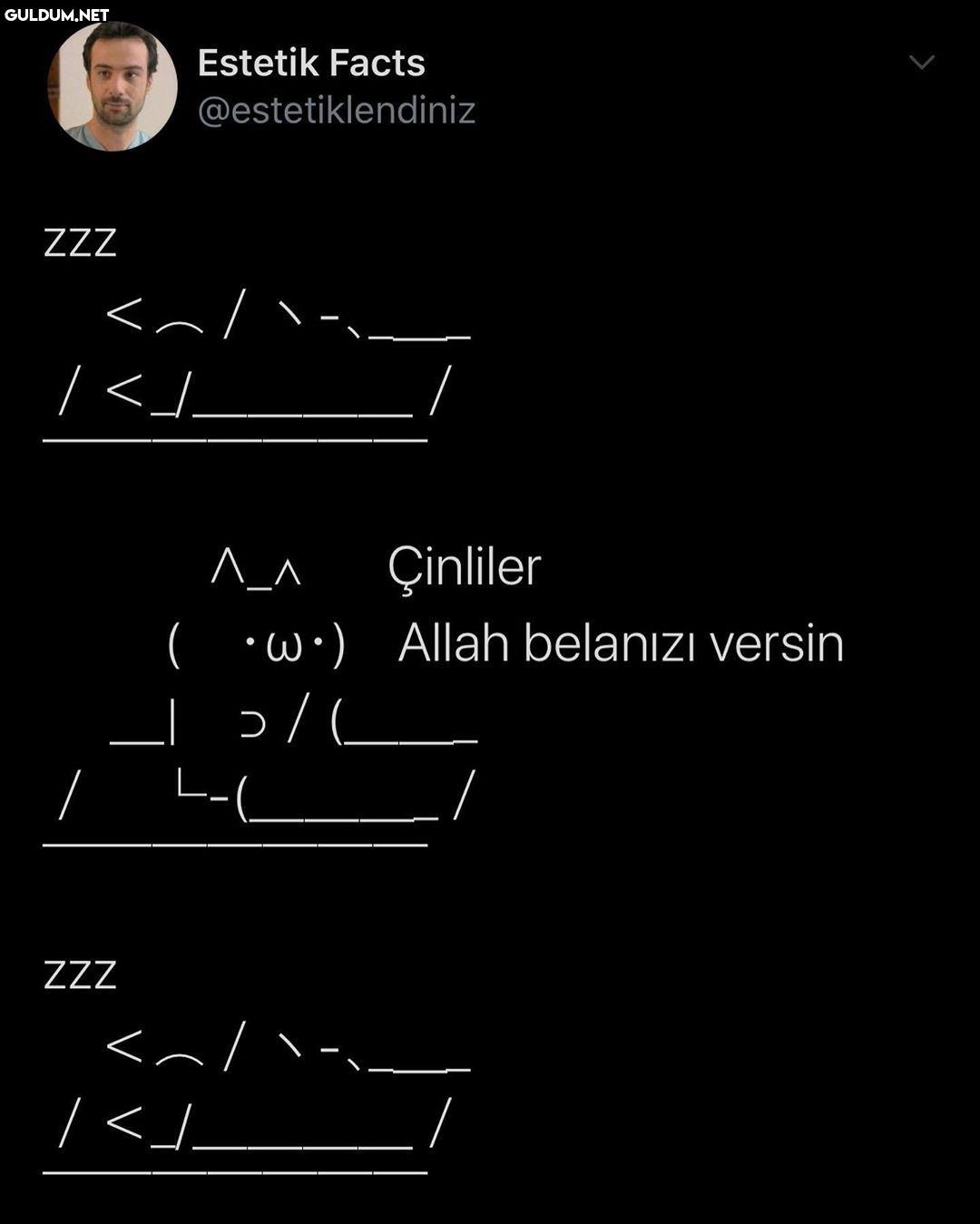 tam olarak böyle Estetik...