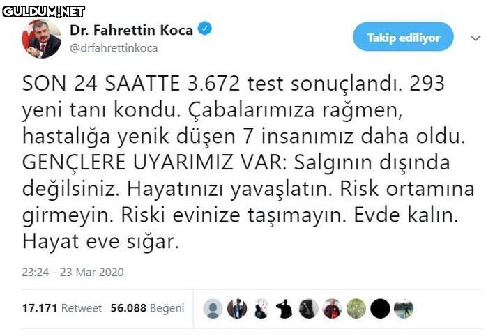 Dr. Fahrettin Koca Takip...