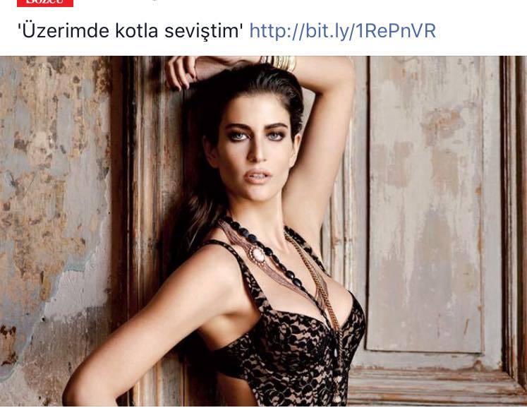 'üzerimde kotla seviştim'