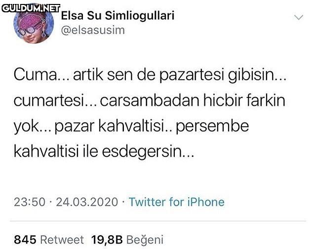 her gün aynı olunca hangi...
