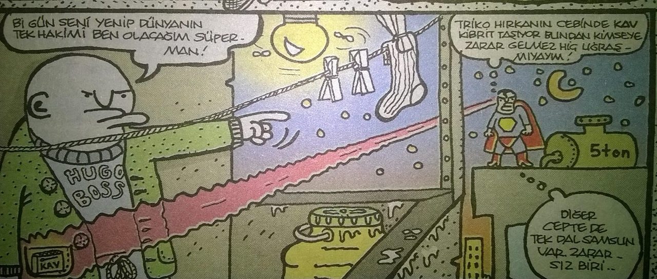 - Bi gün seni yenip...