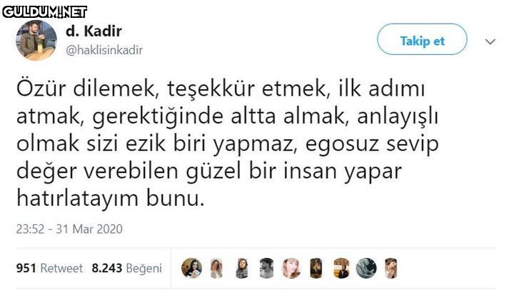 d. Kadir Takip et...