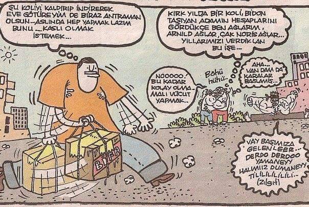 - Şu koliyi kaldırıp...