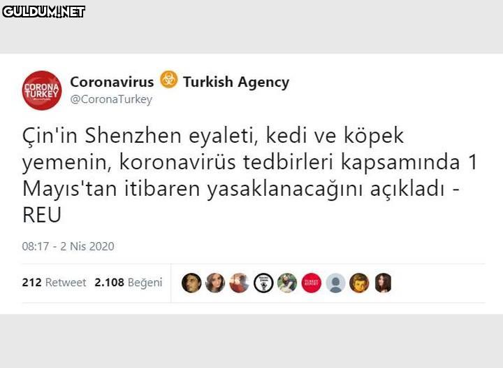 Bi zahmet CORONA TÜRKEY...