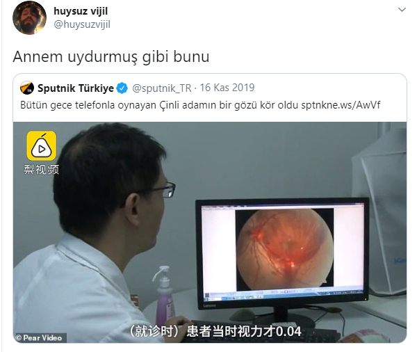 Annem uydurmuş gibi bunu...